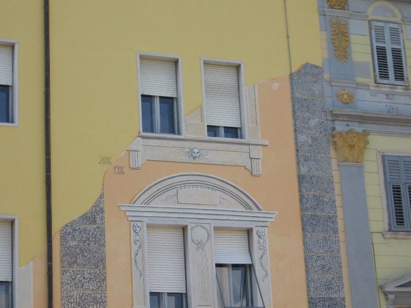 One of the destroyed houses by fascists in Pula was rebuilded later, but now it looks much decently by Sergey Briskin