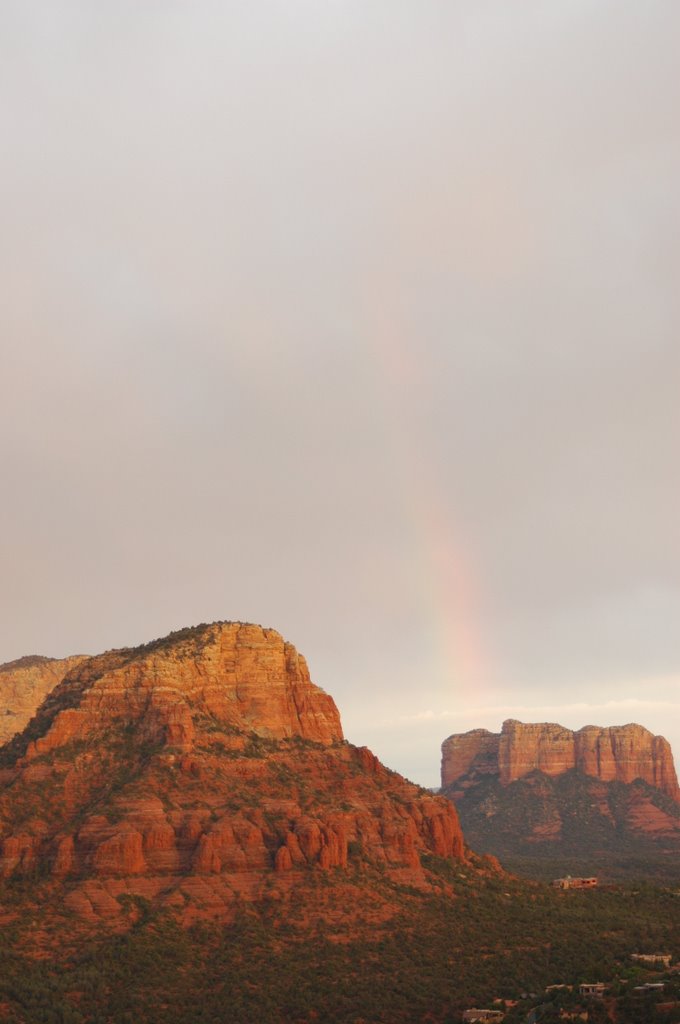 Red rock rainbow by Kevin Vickers