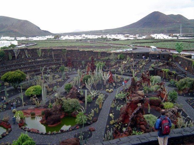 ESPAÑA Isla de Lanzarote Jardin de Cactus, Guatiza by Talavan