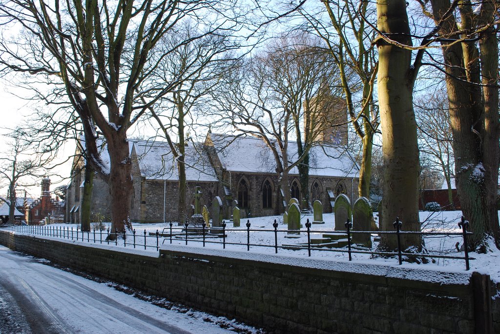 Church in Winter Jan 2010 by Bill Kirton