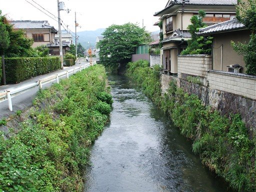 有栖川　京都市右京区嵯峨野　The small river in Sagano,Kyoto. by arashiyama