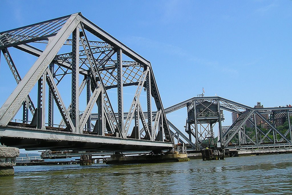 Spuyten Duyvil Swing Bridge over the Harlem River, New York City by jag9889