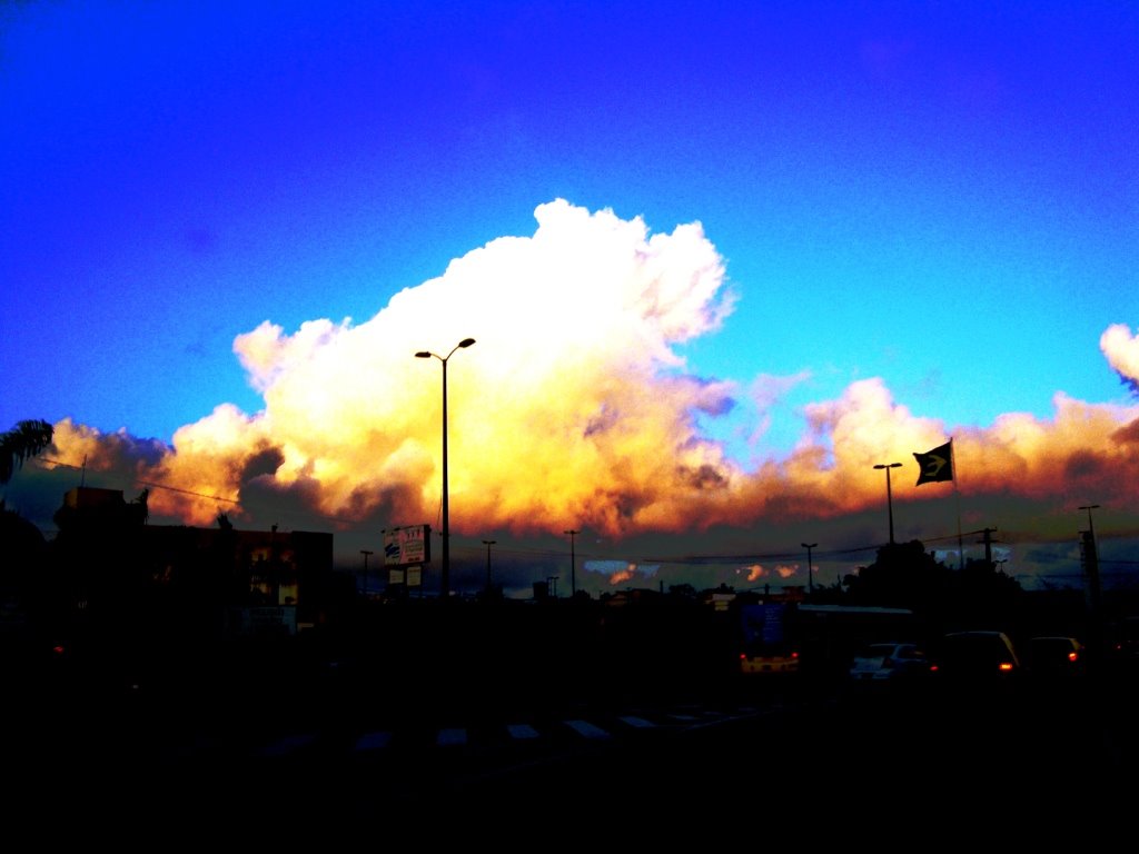 Natureza: Nevoeiro no por do Sol na cidade de Natal - Brasil by Walter  Leite