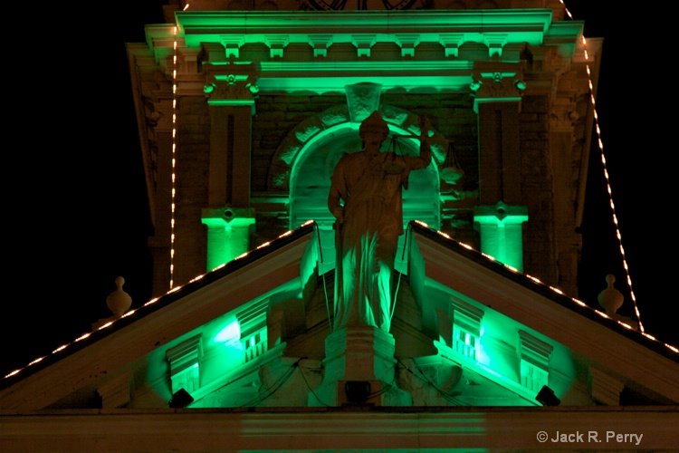 Courthouse Holiday Light show 2009 by Jack R Perry