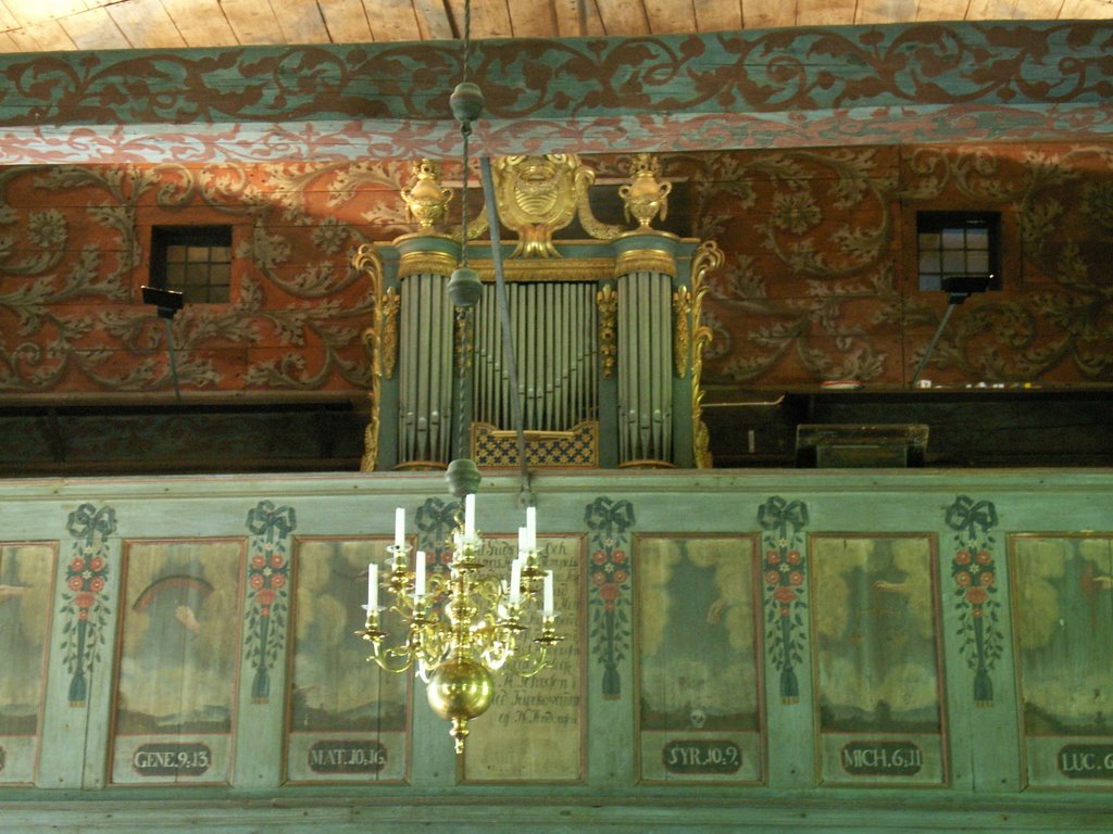 Skansen, the organ loft of Seglora kyrka. by c.s.