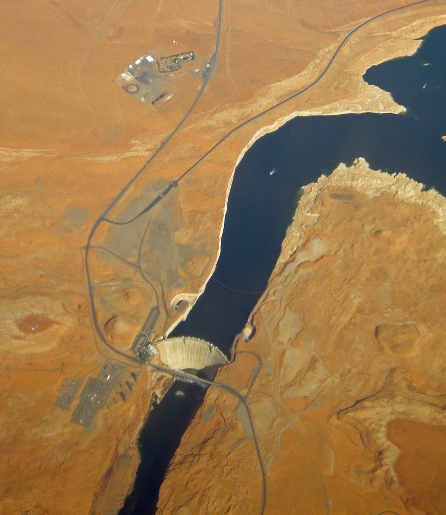 Glen Canyon Dam from the Air by Todd Clark