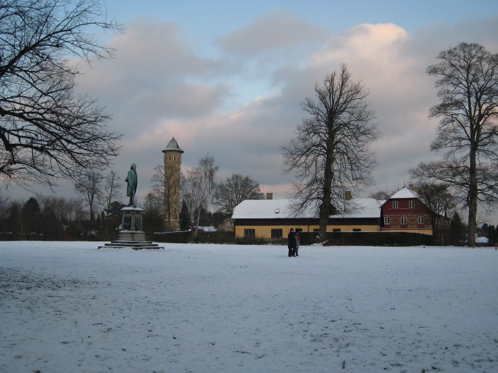 Kavalergården, Bernstorff Slotshave, vinter by jesfab