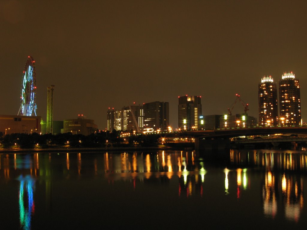 A rainy midnight in Daiba by take46