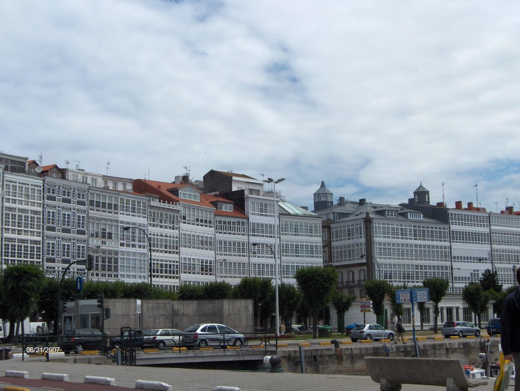 The glass city of the Atlantic, Coruna, Galicia, Spain by francinelb3