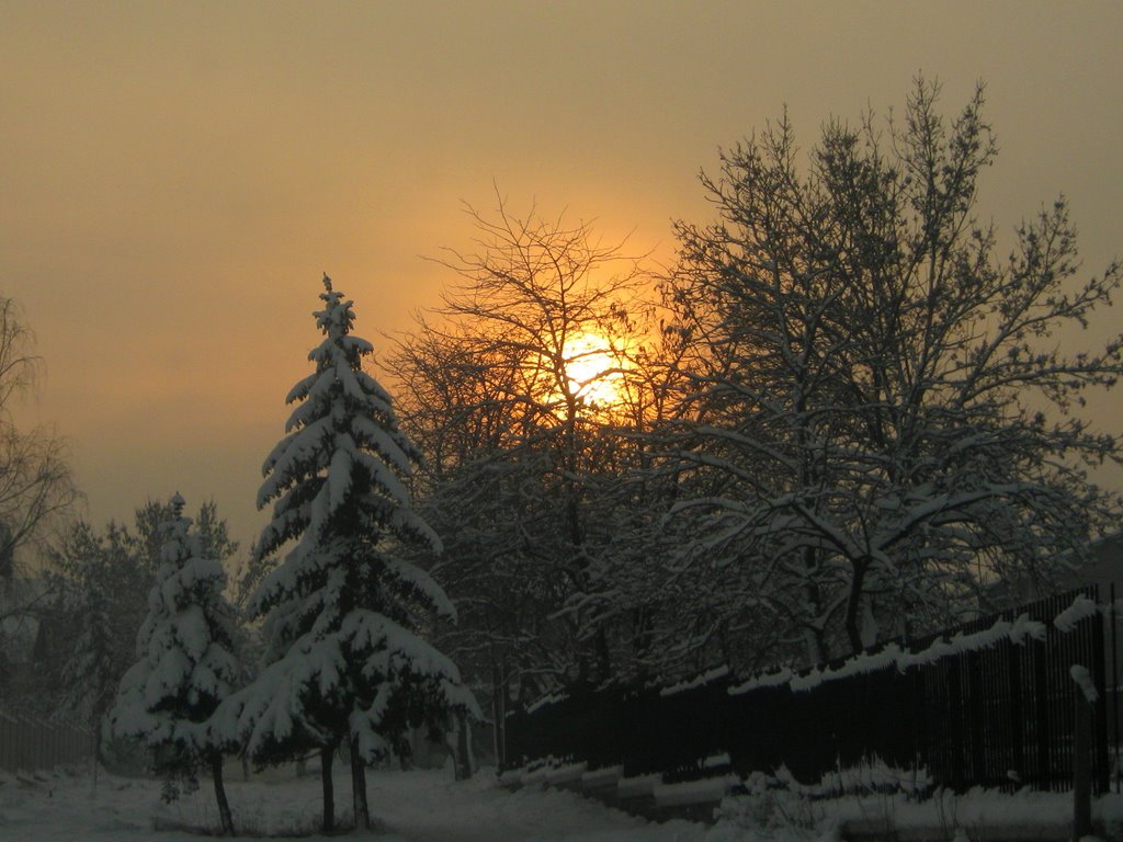 Winter sunset by S.Stoimenov