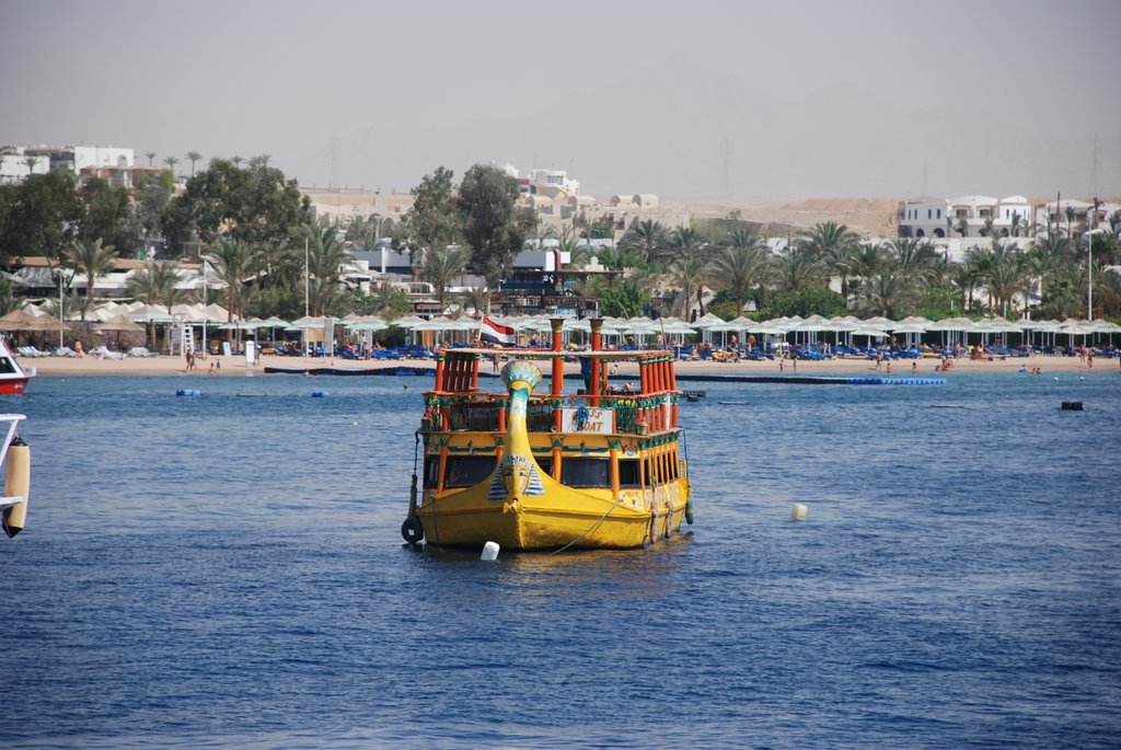 Naama Bay (egyptian river boat in seawater!!) by Evangelos Papanikola…