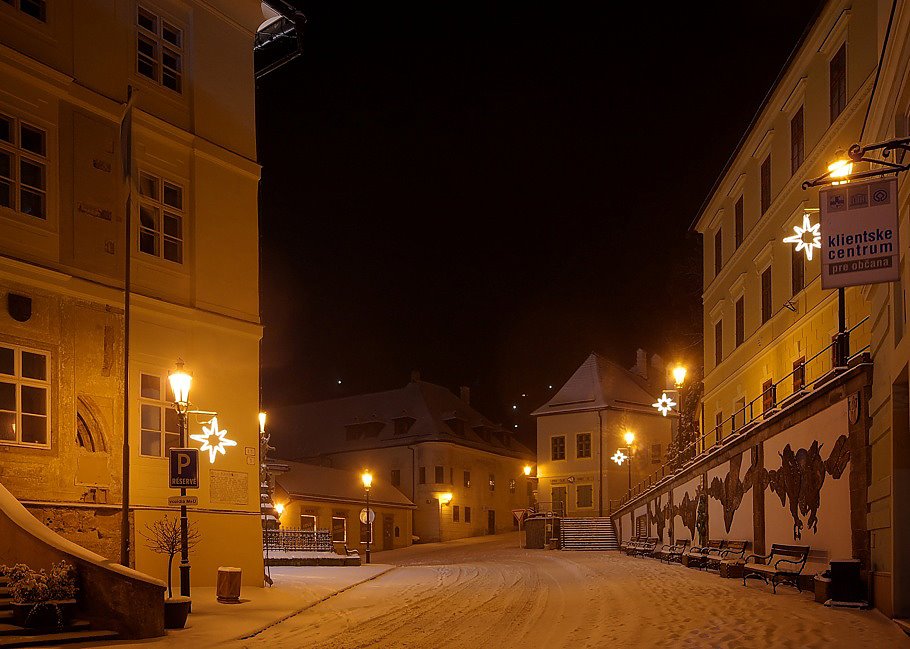 Banska Stiavnica by night III by psyloo