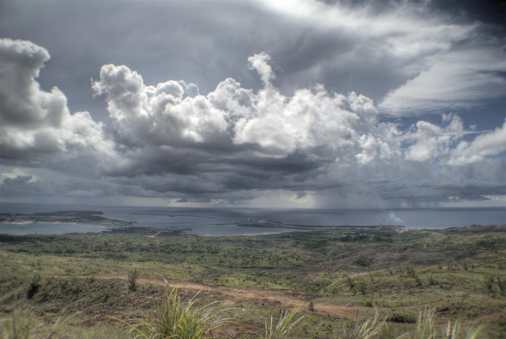 Storm over Apra Harbor from 900 feet by danno