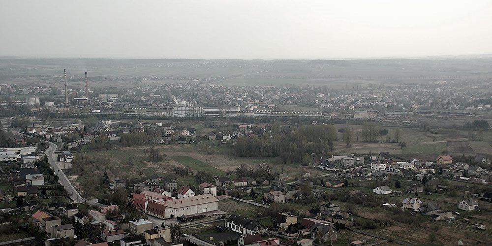 Myszków - widok w kierunku papierni by Artur Uchnast