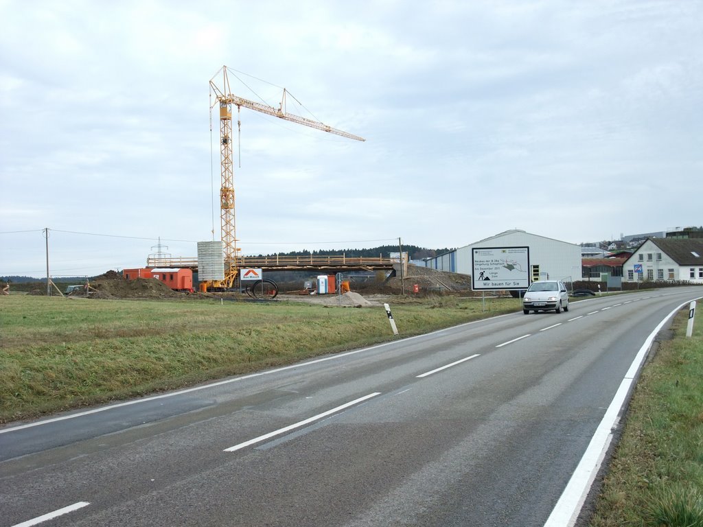 Schopfloch, auf der B28a am westlichen Beginn/Ende der Orts-Umgehung, 15.11.2009 by RDZfds