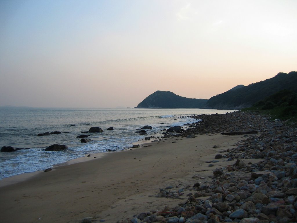 Hong Kong Coast 004 - Dai Long Wan Beach near Shek Pik at Dusk by HK-Hiker