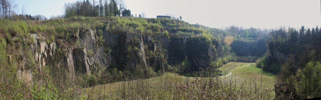 Mauthausen Stone Quarry Viewed from Atop The Stairway of Death by draws4430