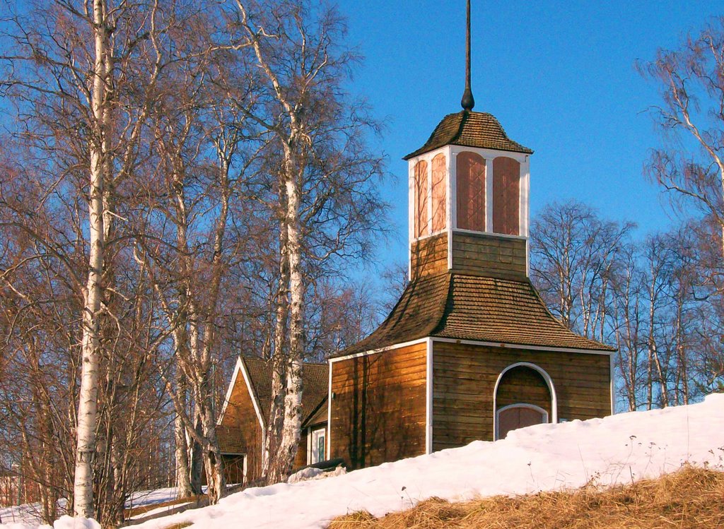 Church in Gallivare, winter by marcobertoni