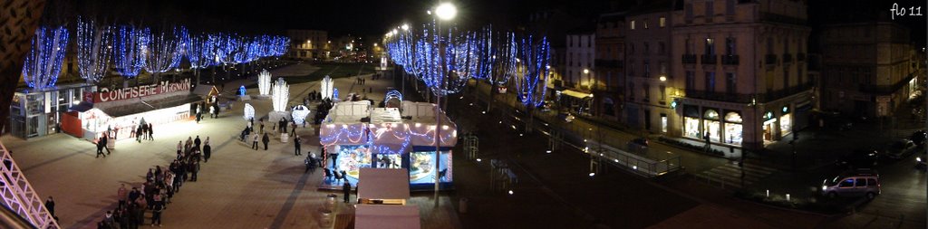 Panorama du Square Gambetta depuis la grande roue by Flo 11