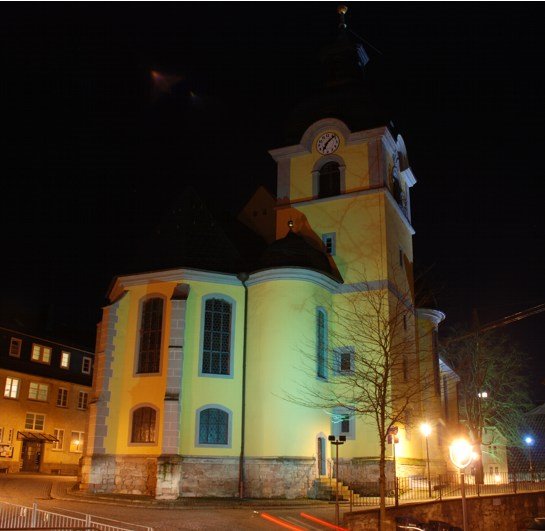 Hauptkirche Suhl bei Nacht by www.col-design.com