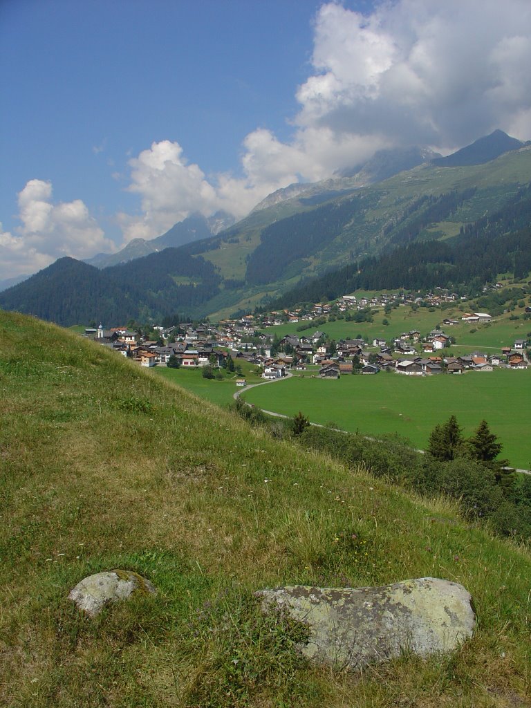 Village seen from Planezzas by Rudolf Walther