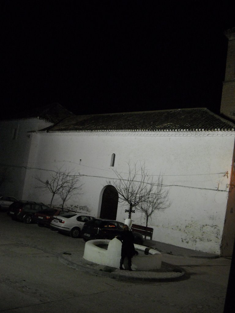 Plaza del centro de Narila, la primera noche de 2010. Enero de 2010 by viajeroandaluz