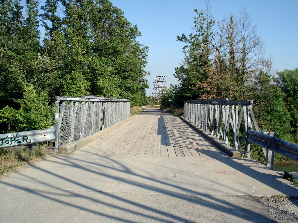 Bike trail bridge near Welland Canal by kanadaguy