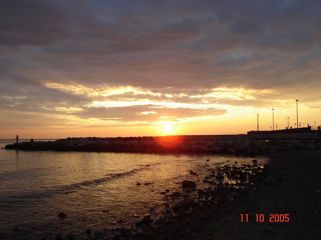 Sunset in the port by Slava&Oksana