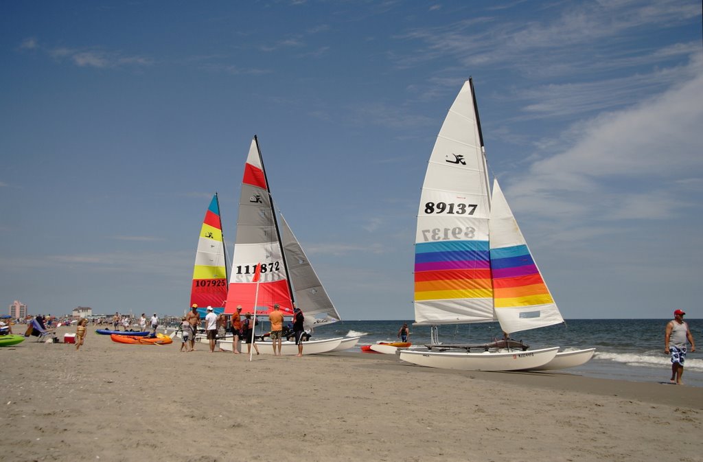 Boats on the beach by rob edinger