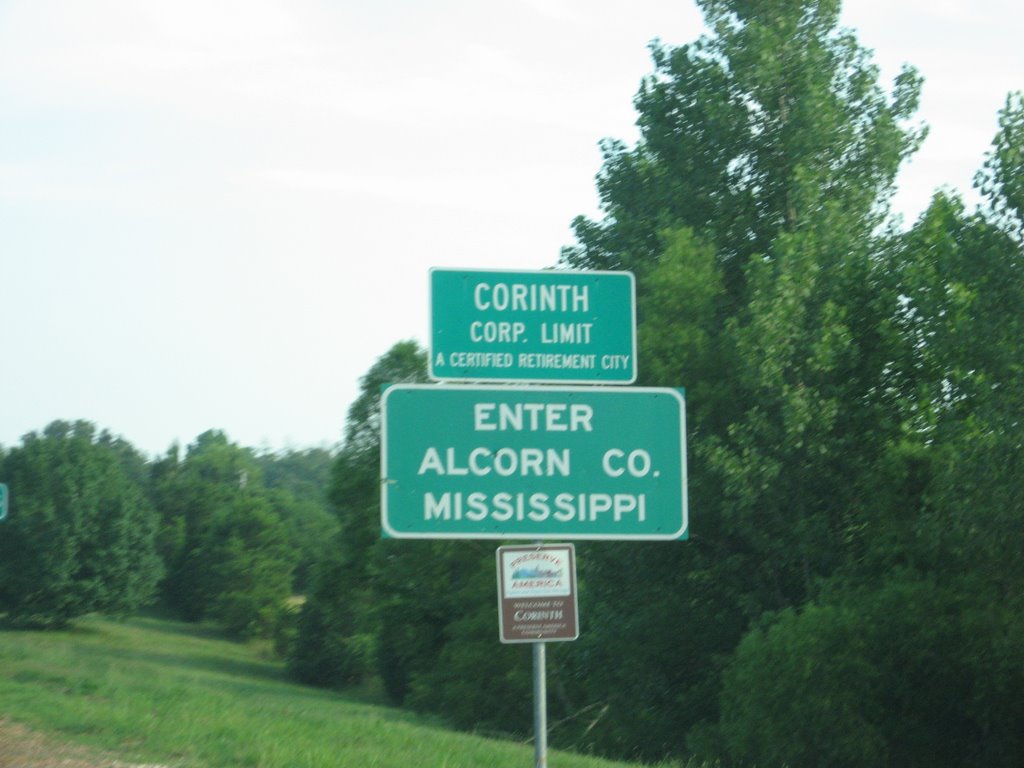 Mississippi state line, Corinth corp. limit by Jesse Scott