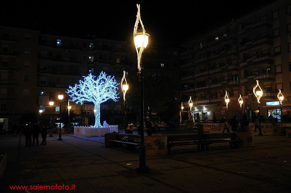 PIAZZA G.C. GLORIOSI NATALE 2009 LUCI D'ARTISTA by oscarleone