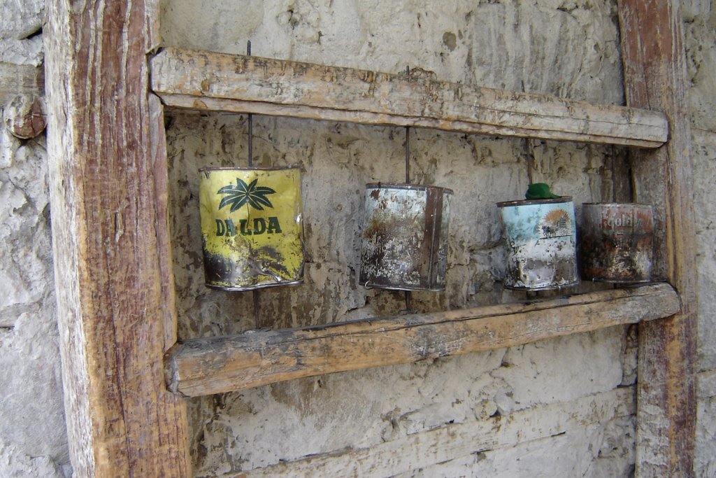 "Prayer wheels" in Sumur, Nubra valley by Bob Witlox