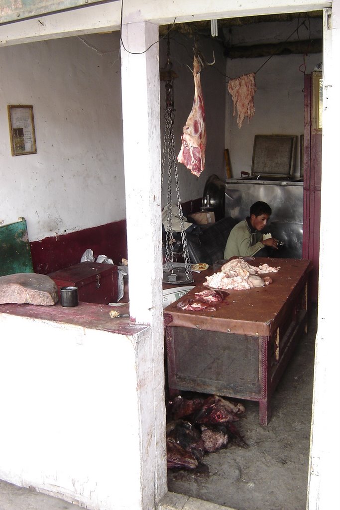 Butcher in Leh by Bob Witlox