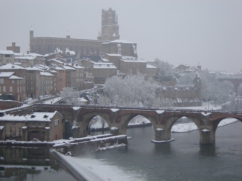 Albi sous la neige 28 janvier 2006 by gillguad