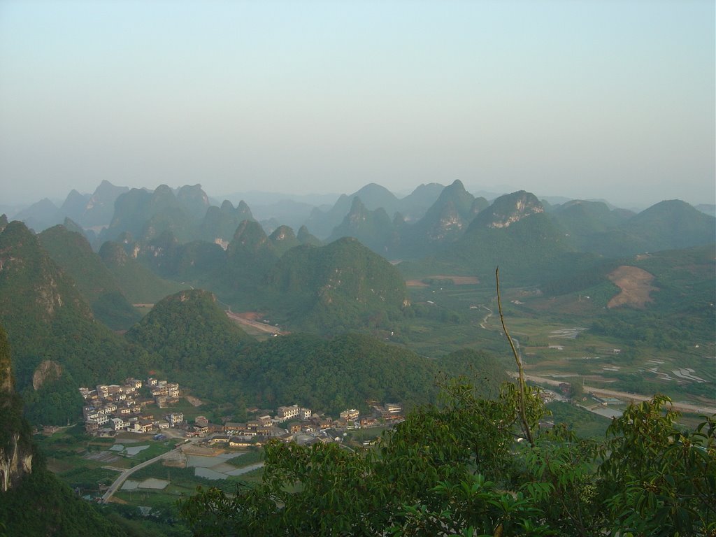 View of Gaotian from the top of the Moon Hill by Joan Abenza