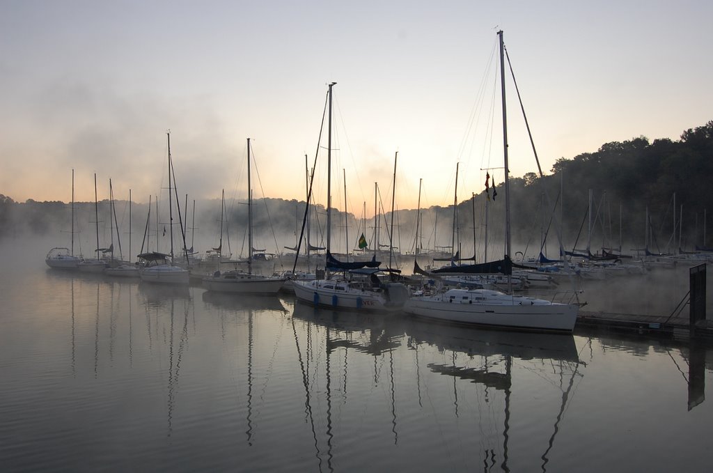 Morning Fog at Hanna Creek by wrbeglin