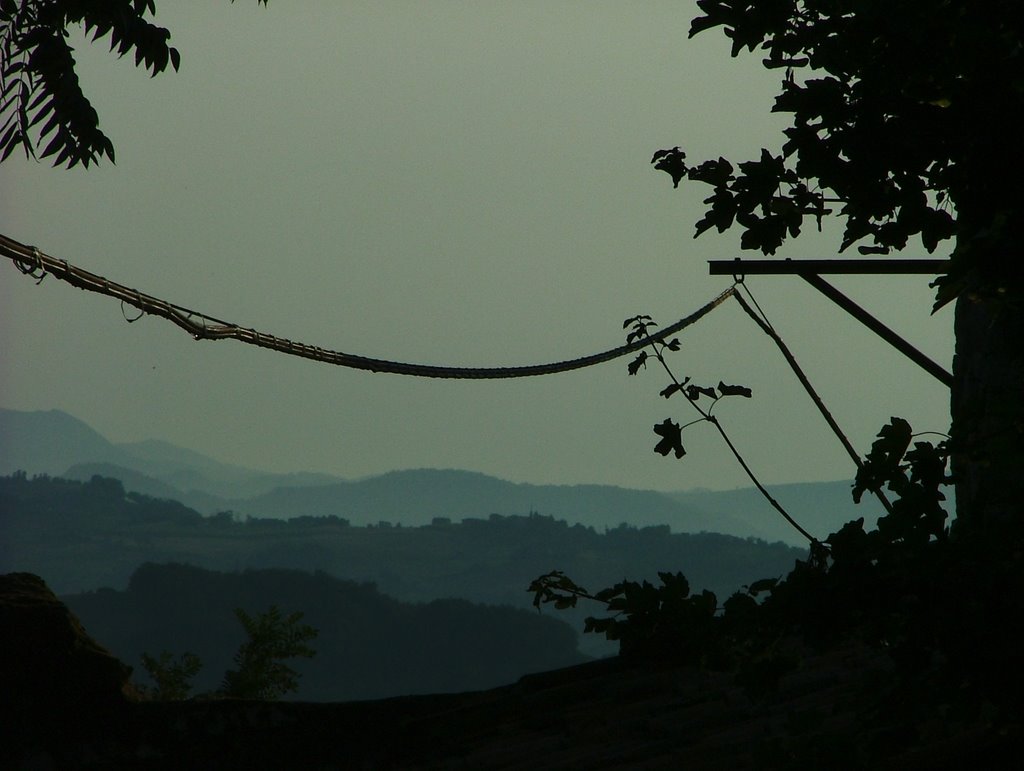 Veduta sud-ovest in luce verde by Alberto Quagliaroli