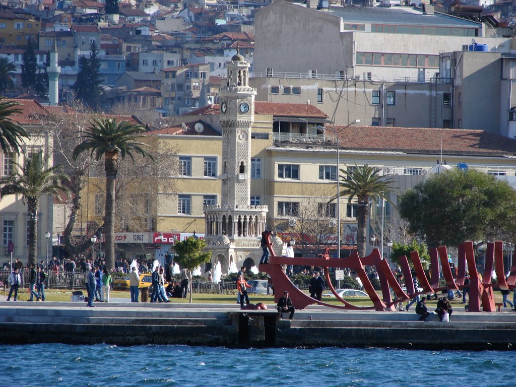 Konak square from boat, izmir by meducell