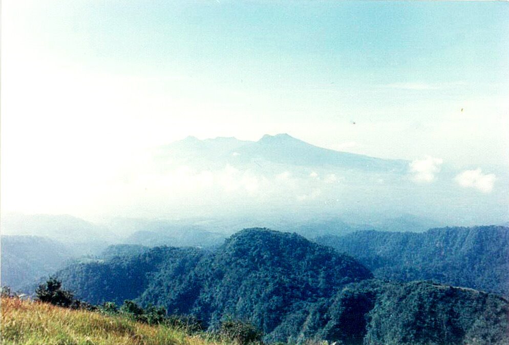 On Mt. Natib (1,330m amsl) viewing Mt. Mariveles (SSE, 1995) by Ronnie Muring