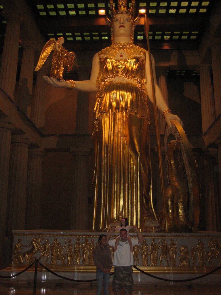 Parthenon interior-Athena statue by Cris Moffitt