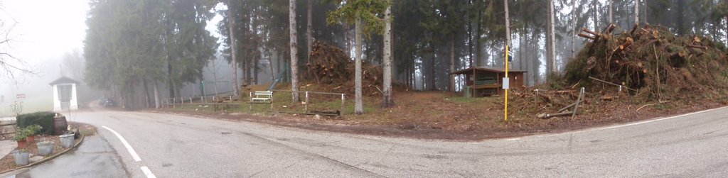 Panoramica passo dello Zovo, a sinistra strada da Valdagno a destra verso Schio by Andrea Baldrani