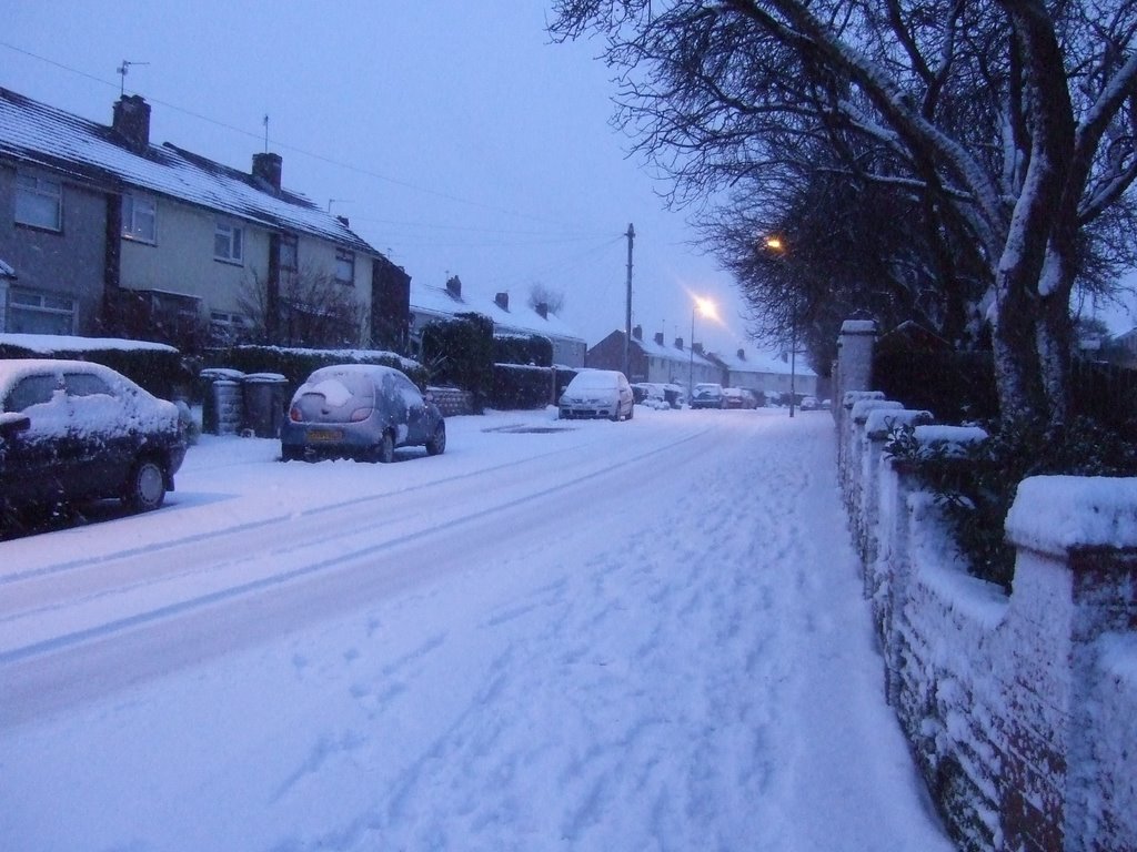 Looking up celtic road off birchwood gardens by ken jones