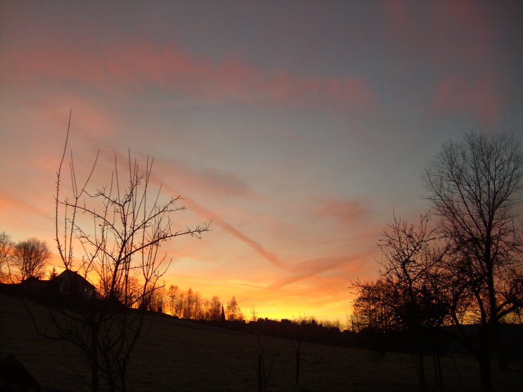 Sonnenuntergang Gasthof Hammerschmiede Bischofsgruen by kater100