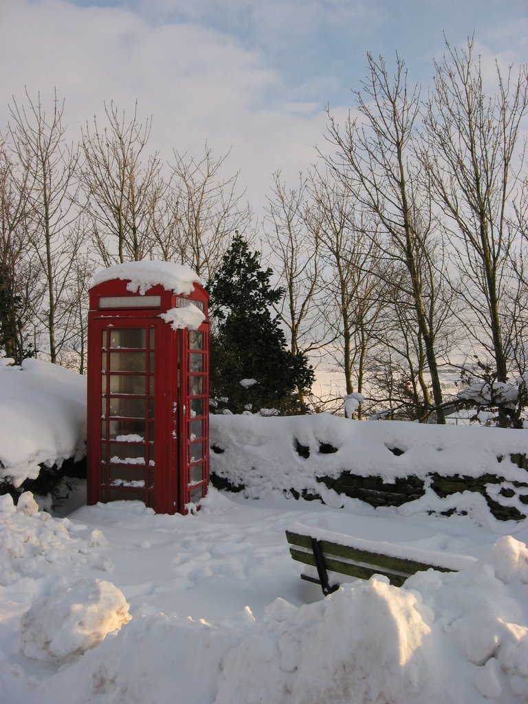 Phone Box in snow by s772