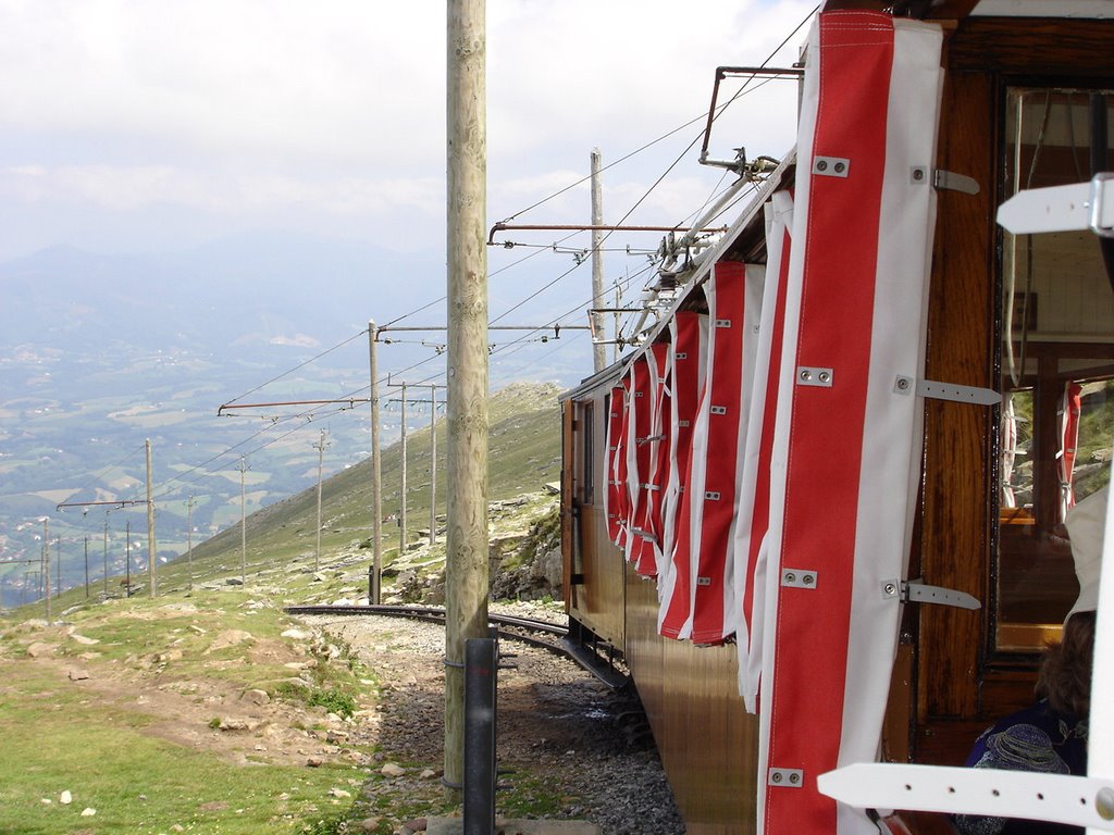 Downhill with the train by Davies