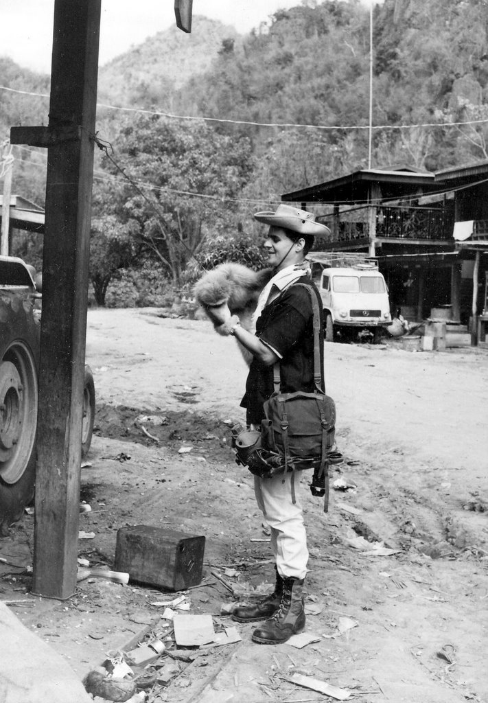 Monkeys in Nam Tok , 1968 by Steffen Röhner