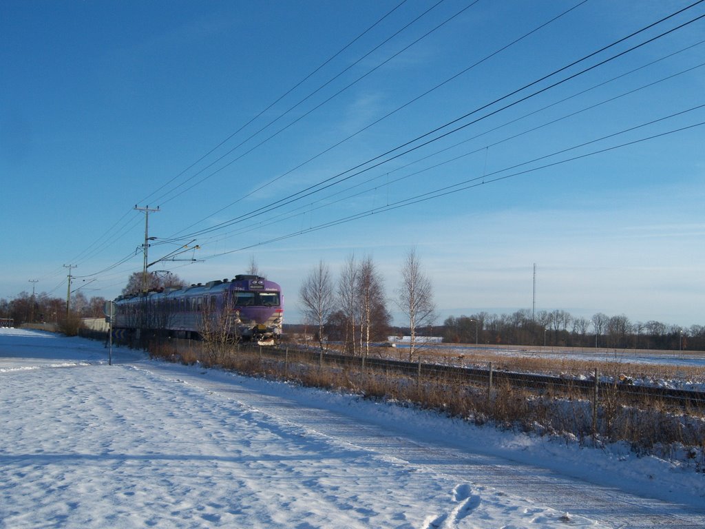 The train to Helsingborg. Klippan, SWEDEN 2010 by Luckmann72