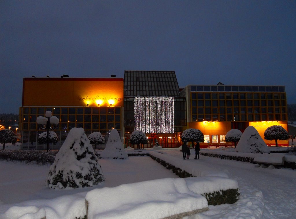 Le Centre Culturel Louis Aragon à la tombée de la nuit by monique.C