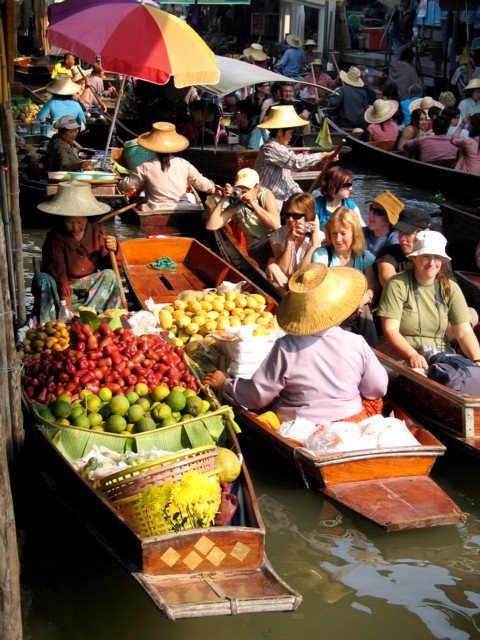 Thailand's Floating Market by Edison Sy