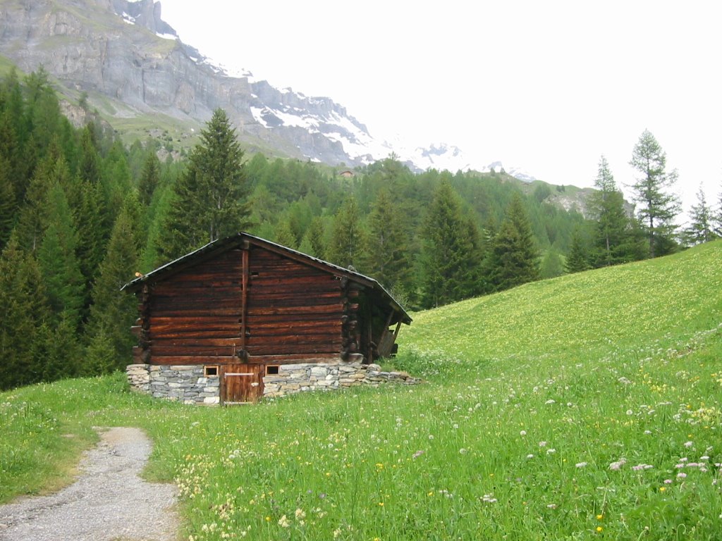 Alpine Hut, Leukerbad by Chris Plumbley